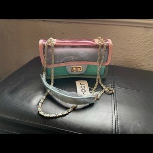 Cotton candy transparent bag